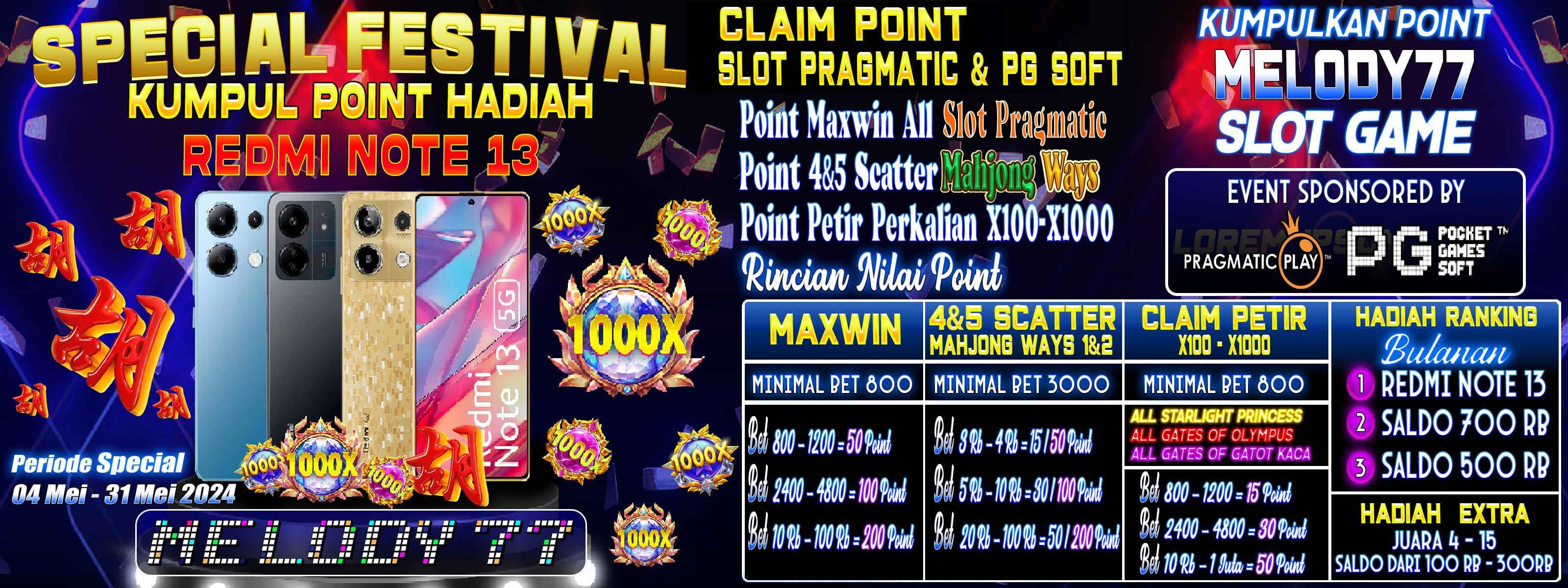 SPECIAL EVEN CLAIM POINT MELODY77
