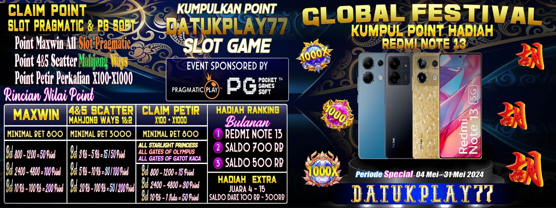 SPECIAL EVENT CLAIM POINT DATUKPLAY77
