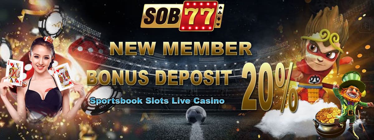 Bonus Deposit New Member 20% Banner