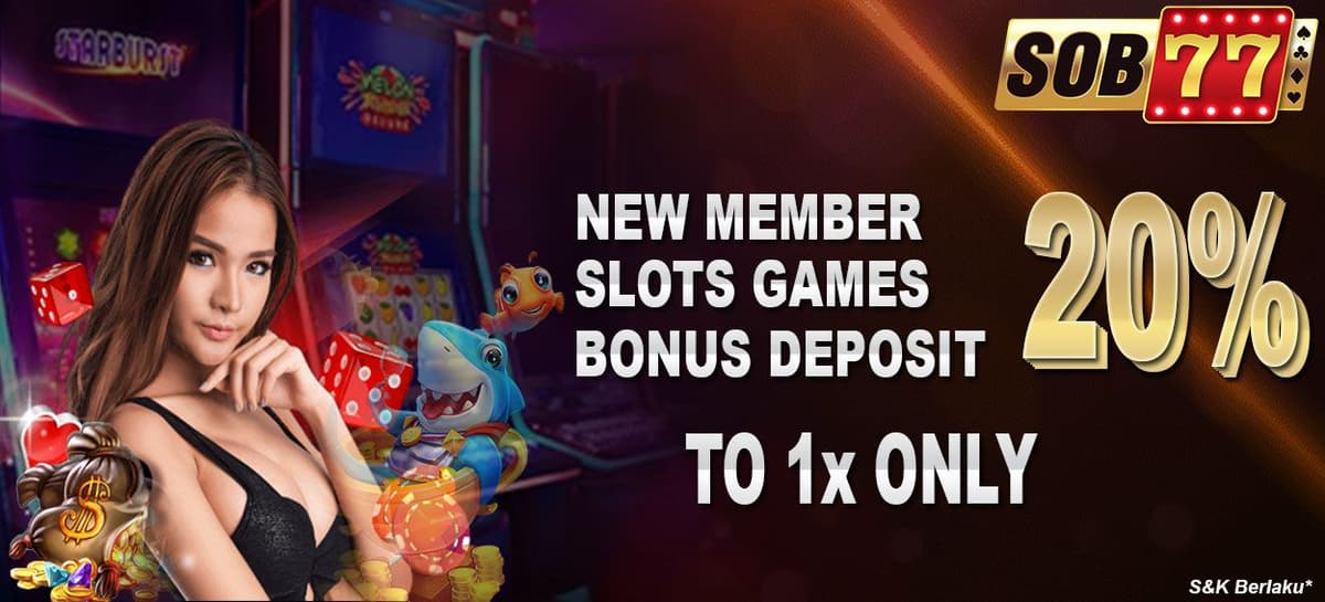 New Member Bonus 20% Slot Games