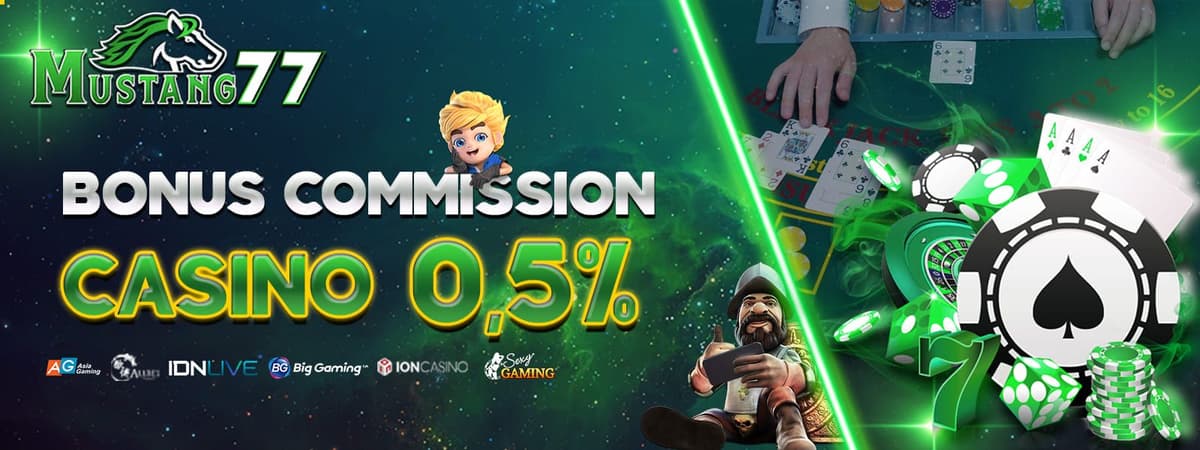 Promo KOMISI CASINO 0.5%