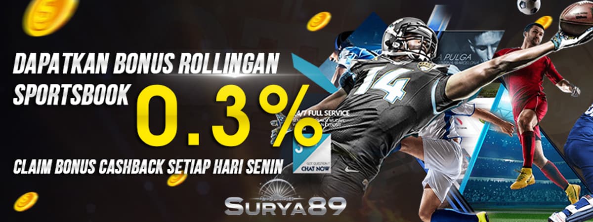 Promo BONUS ROLLINGAN SPORTBOOK 0,3%