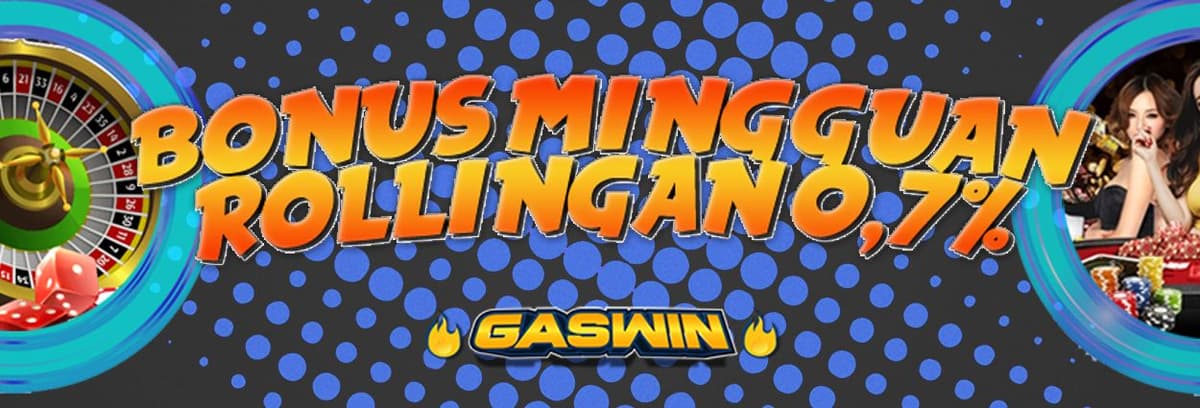 Promo BONUS MINGGUAN ROLLINGAN 0,7% (LIVE CASINO)