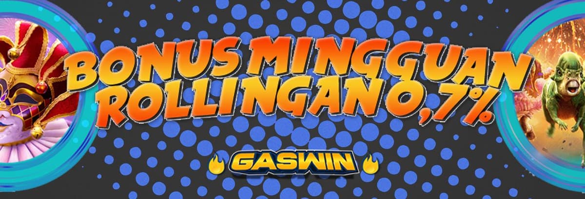 Promo BONUS MINGGUAN ROLLINGAN 0,7% (SLOT)