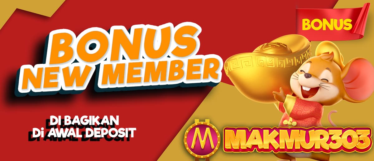 BONUS NEW MEMBER MAKMUR303 Banner
