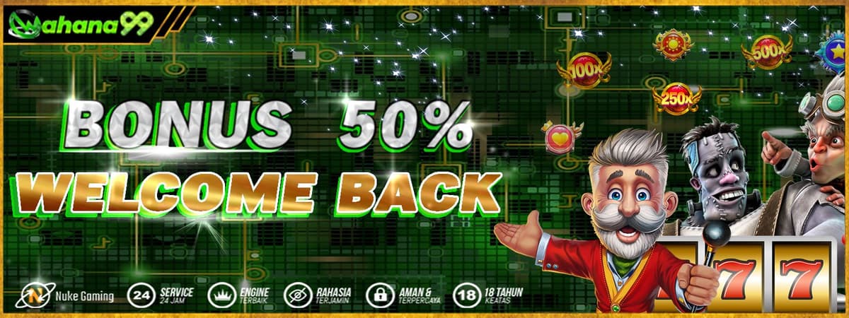 WELCOME BACK 50%