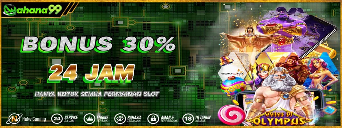 BONUS HARIAN 30% Banner