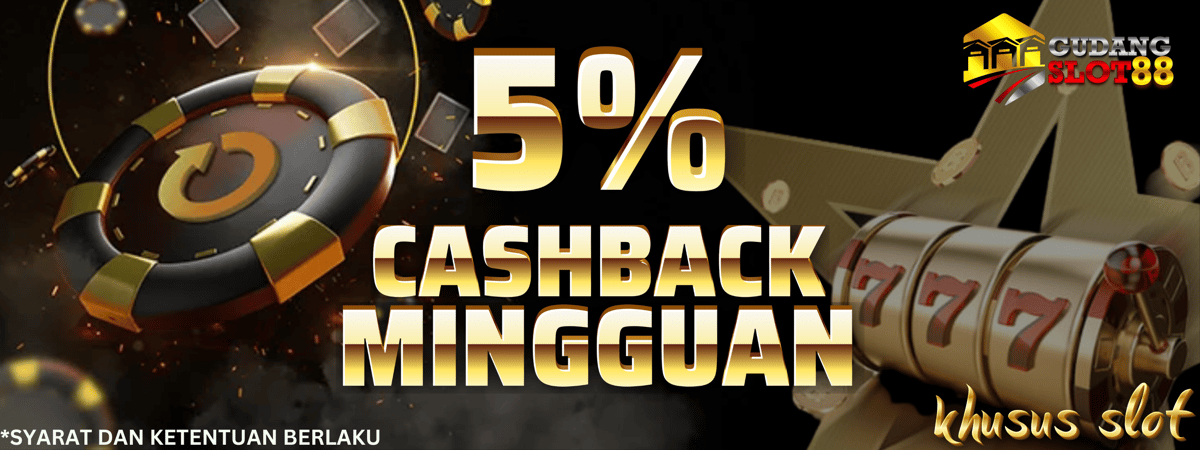 Cashback Slot 5% Banner