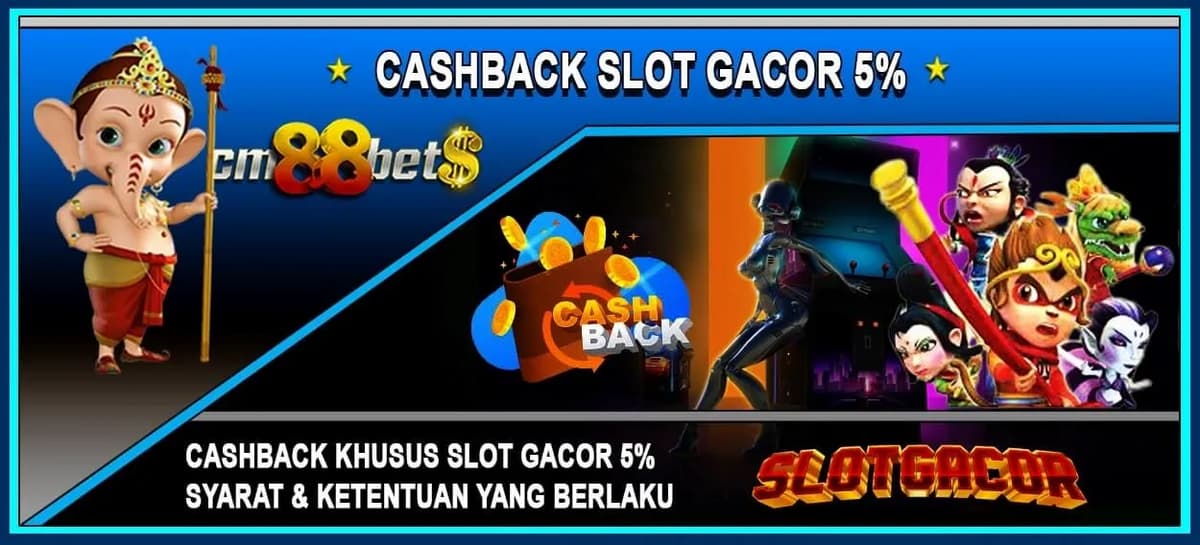 Promo CASHBACK SLOT 5%