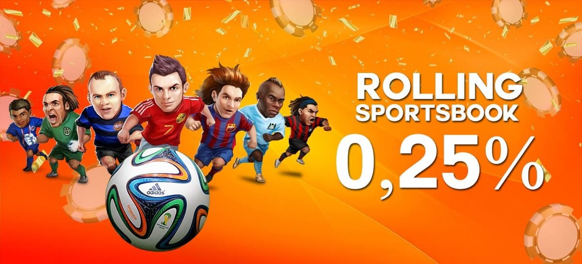 Promo ROLLINGAN SPORTSBOOK 0,25%