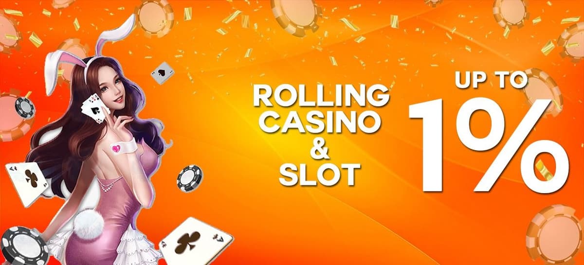 Promo BONUS COMMISSION LIVE CASINO & SLOT 1%