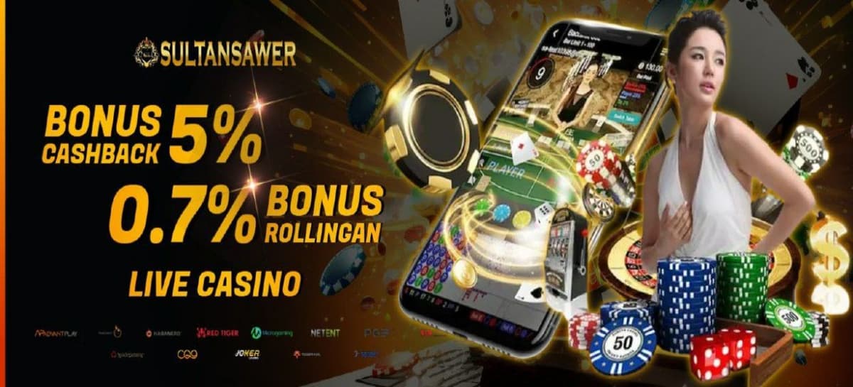 ROLLINGAN 0.7% LIVE CASINO SETIAP MINGGU
