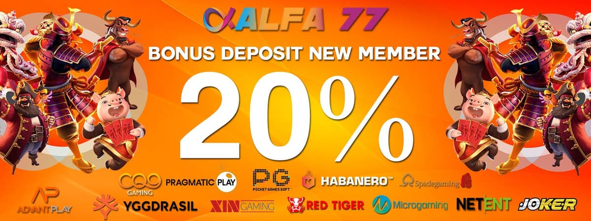 BONUS NEW MEMBER 20% Banner