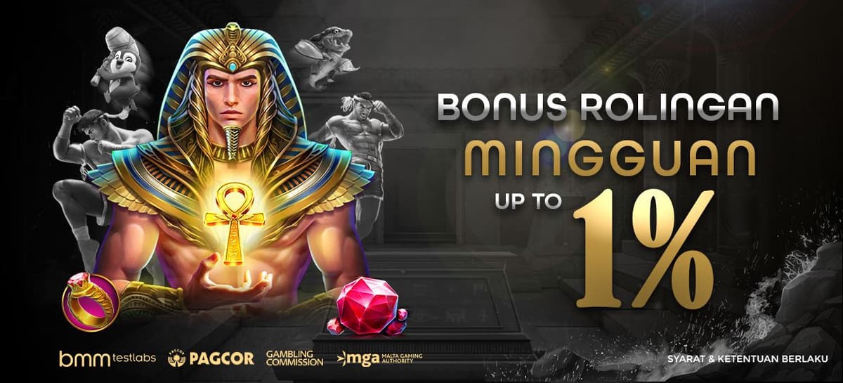 Promo ROLLINGAN MINGGUAN 1%