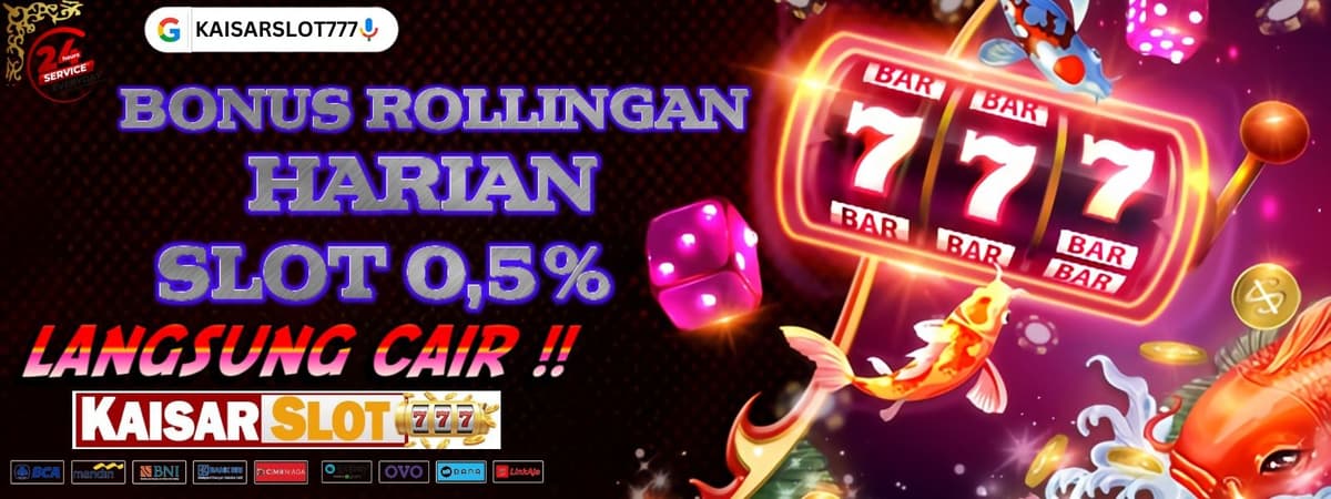 Bonus Rollingan Slot 0,5% Banner