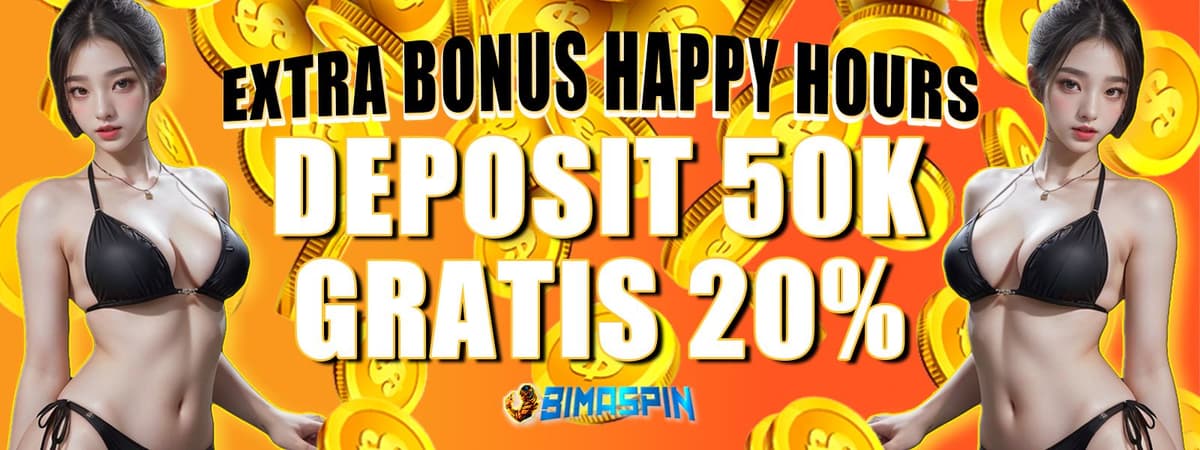 HAPPY HOURS 20% Banner