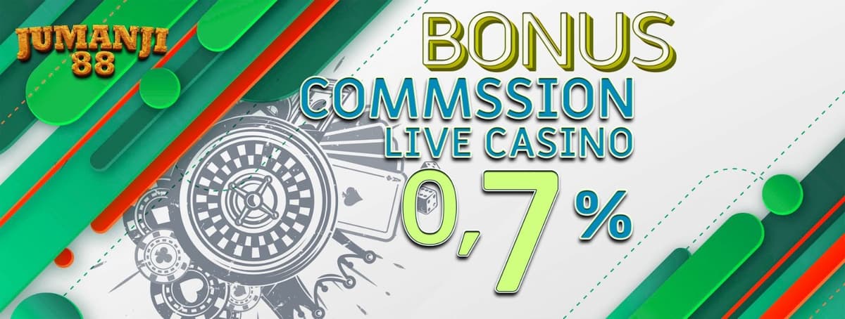 BONUS COMMISION LIVE CASINO 0,7%  Banner
