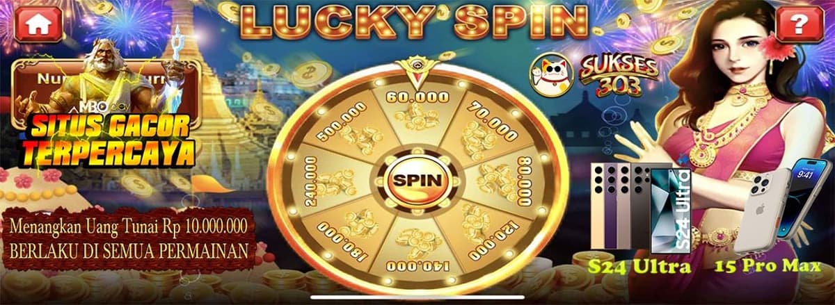 Sukses303 : Bonus Lucky Spin  Banner