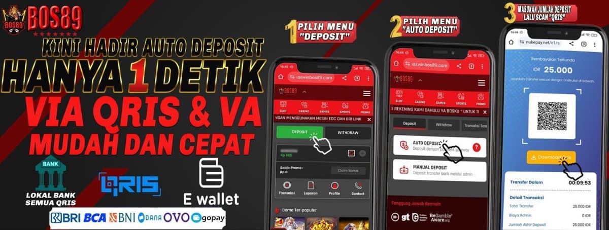 "AUTO DEPOSIT QRIS 1 DETIK" Banner