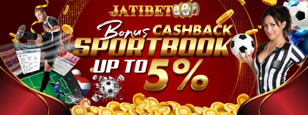 BONUS CASHBACK 5% SPORTSBOOK Banner