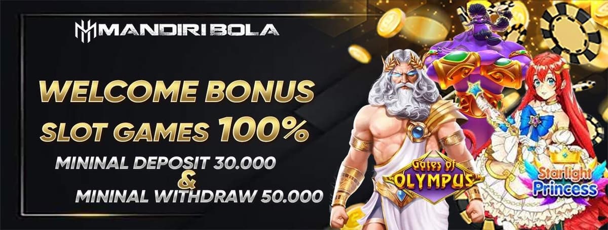 WELCOME BONUS 100% SLOT GAMES Banner