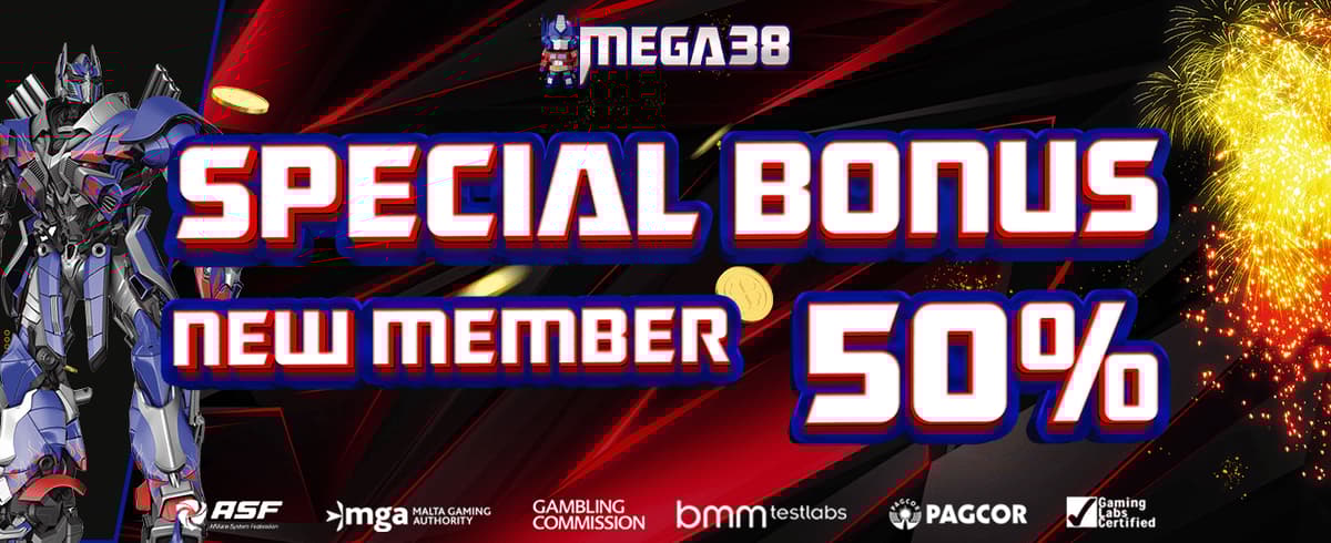 BONUS NEW MEMBER 50% MEGA38