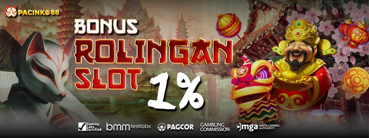 BONUS ROLLINGAN SLOT  1% Banner
