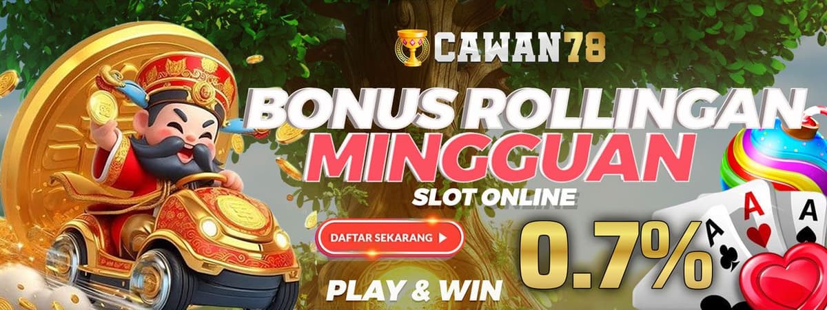 Promo BONUS ROLLINGAN MINGGUAN SLOT GAMES