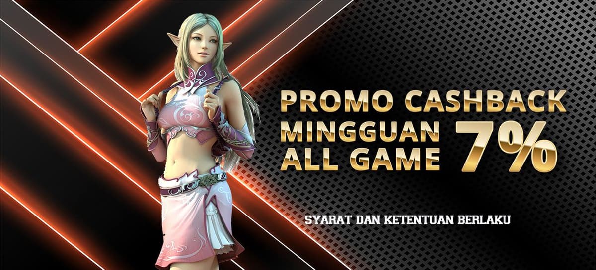 Promo CASHBACK 7% ALL GAME