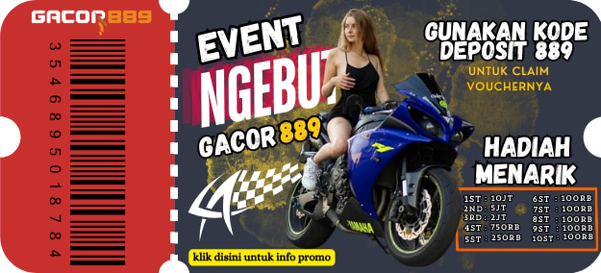 Promo HADIAH EVENT NGEBUT VOUCHER MINGGUAN GACOR889