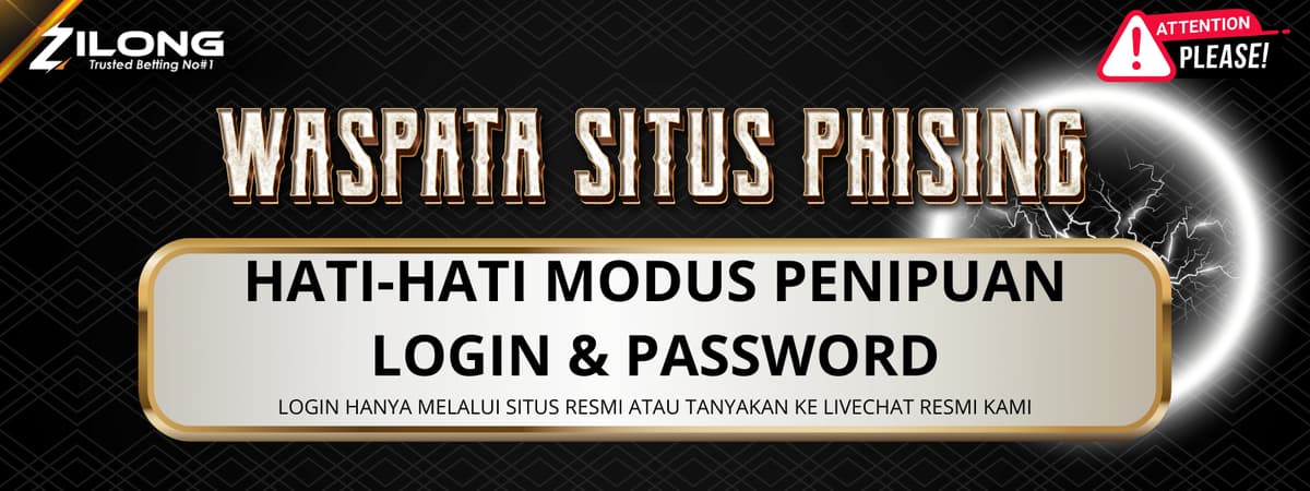 WASPADA SITUS PHISING ZILONG88 Banner