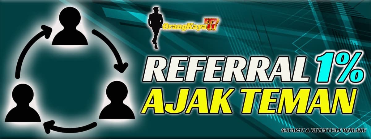 BONUS REFERRAL 1% Banner