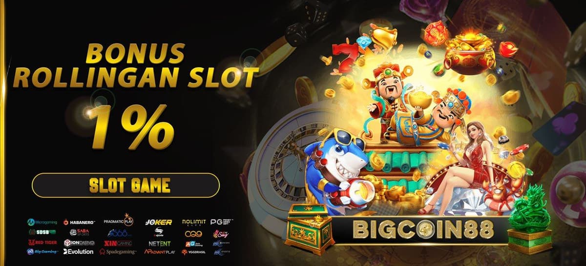 BONUS ROLLINGAN SLOT 1% BIGCOIN88 Banner