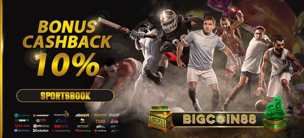 BONUS CASHBACK SPORTSBOOK 10% BIGCOIN88 Banner