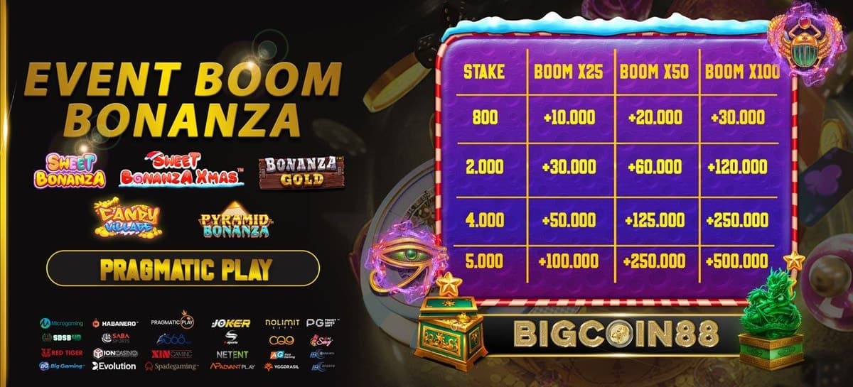 EVENT BOOM BONANZA BIGCOIN88 Banner