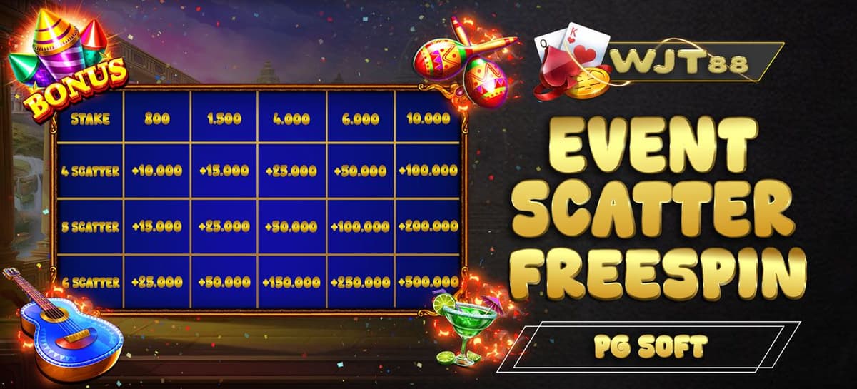 Promo EVENT SCATTER & FREE SPIN PGSOFT WJT88
