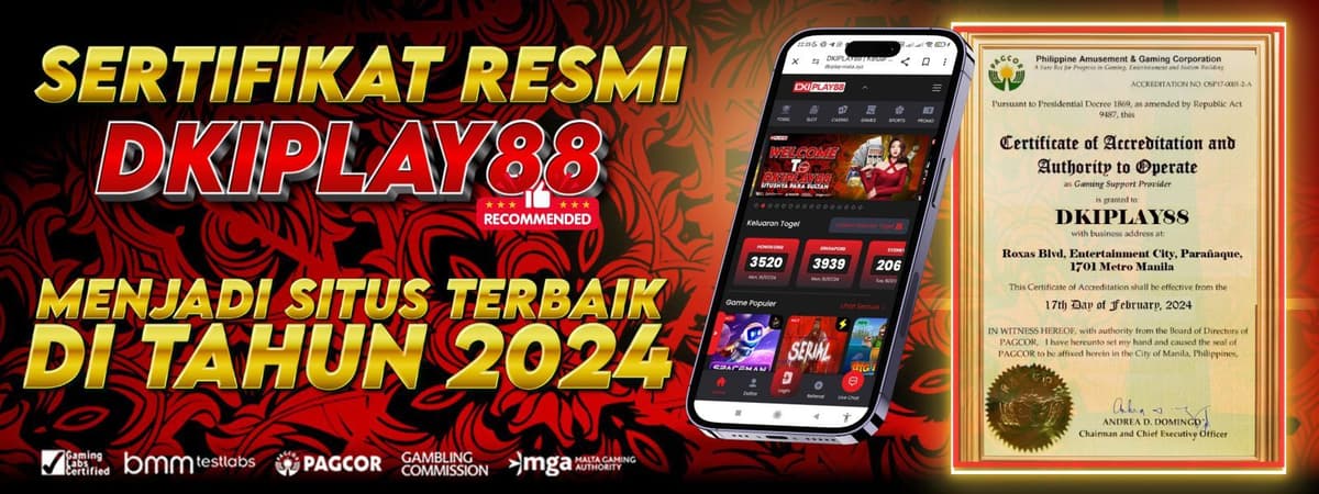 SERTIFIKAT RESMI DKIPLAY88 Banner