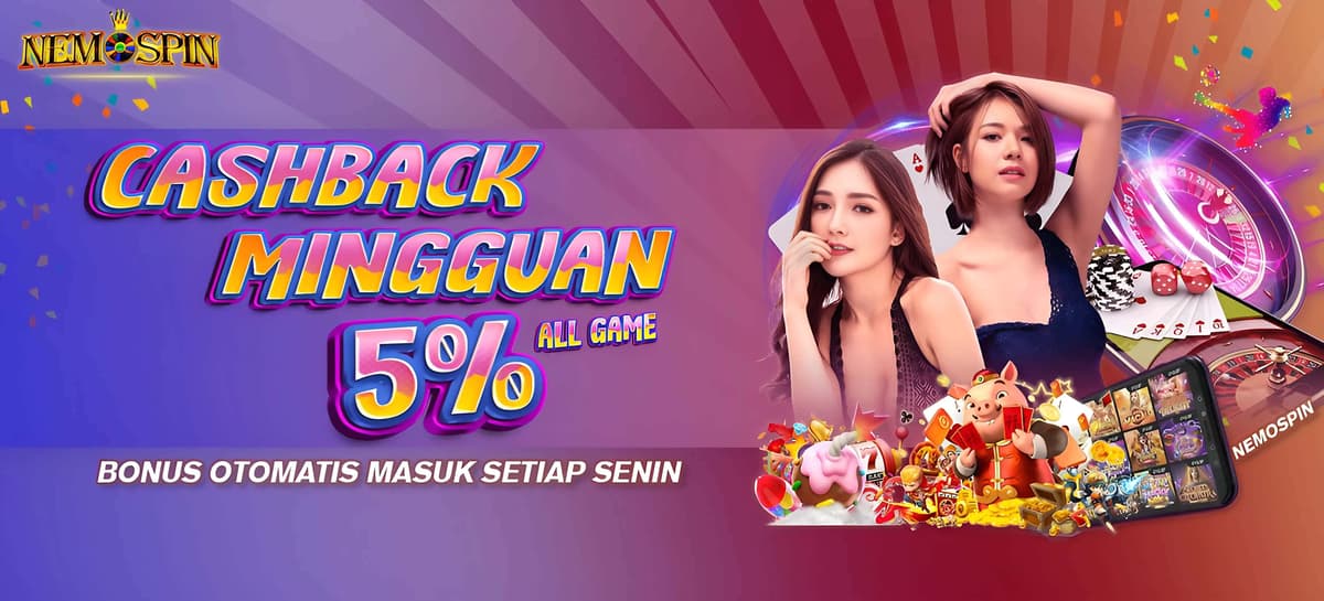 CASHBACK MINGGUAN 5% ALL GAMES