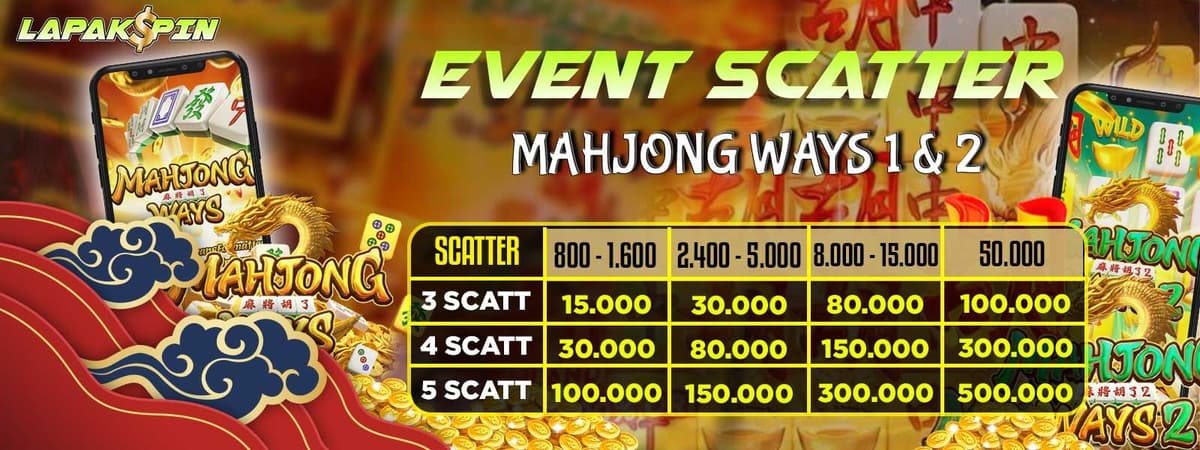 EVENT SCATTER MAHJONG WAYS 1 & 2 Banner