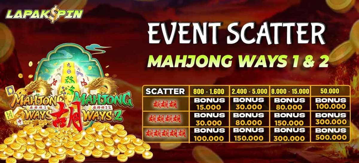 Promo EVENT SCATTER MAHJONG WAYS 1 & 2