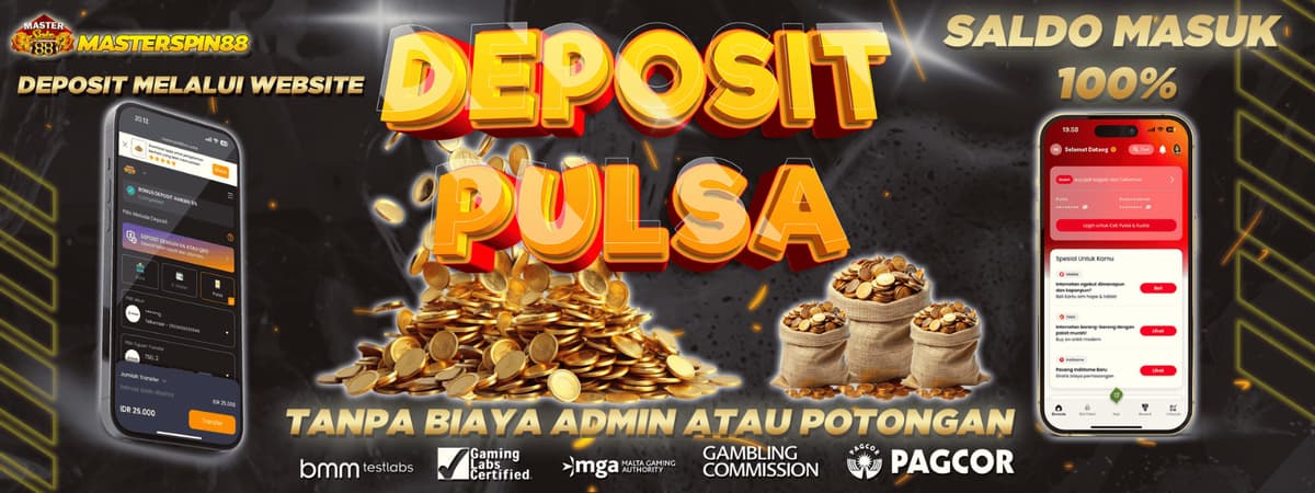 Depo pulsa tanpa potongan Banner