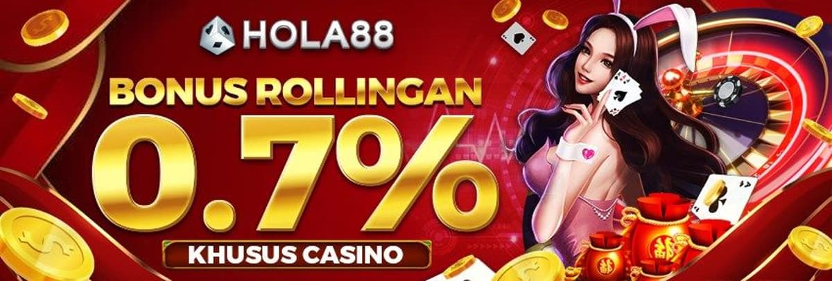 Promo Bonus Rollingan 0.7% Live Casino