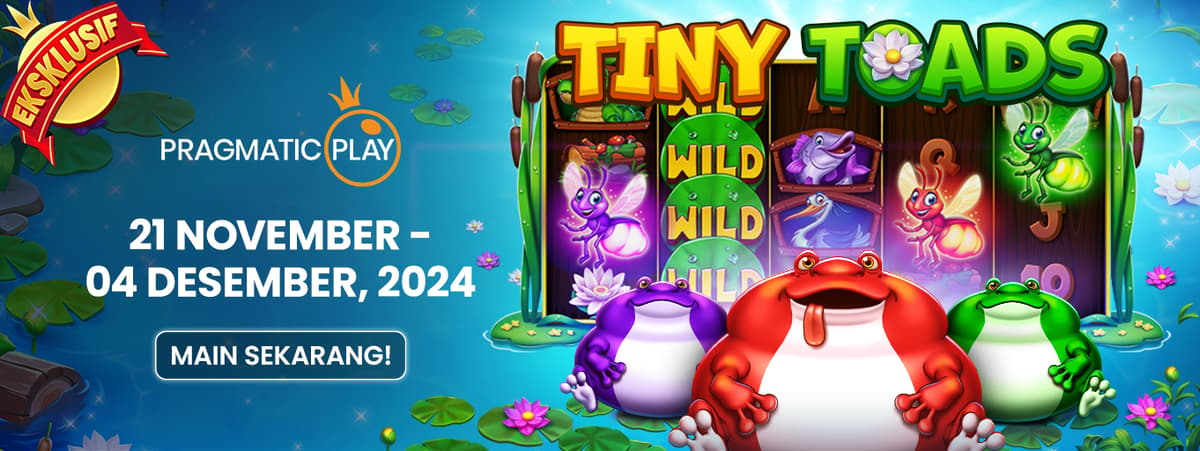 Pragmatic Play - Exclusive Release Game - Tiny Toads Banner