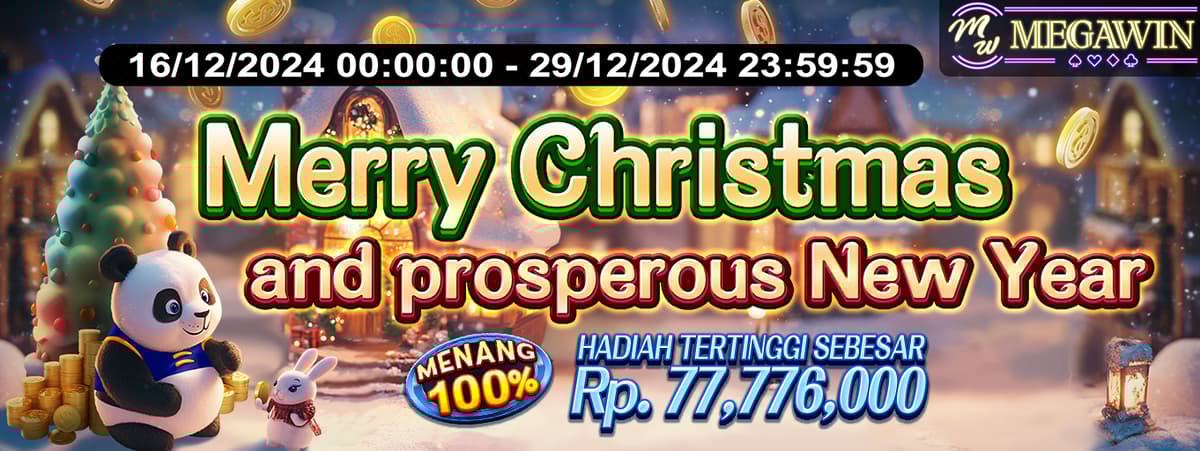 Have a MEGAWIN Christmas and prosperous New Year Banner