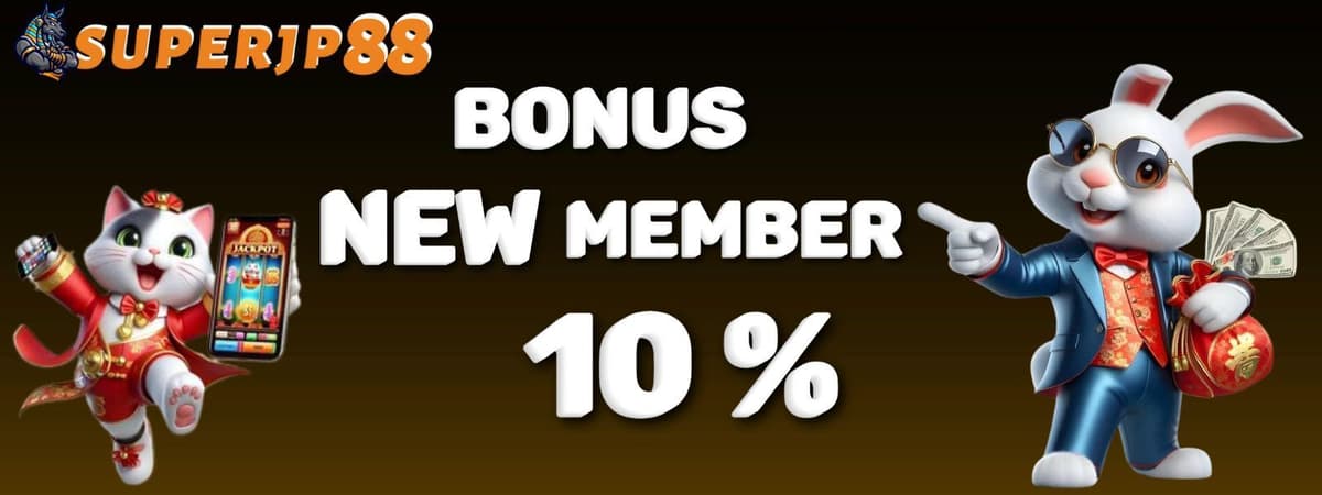 cutt.ly/WAclaimBonus10persenSUPERJP88 / BONUS NEW MEMBER Banner
