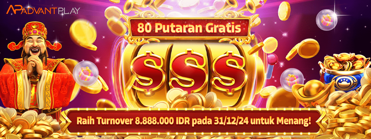 Advantplay - Raih 80 Spin GRATIS!! Banner