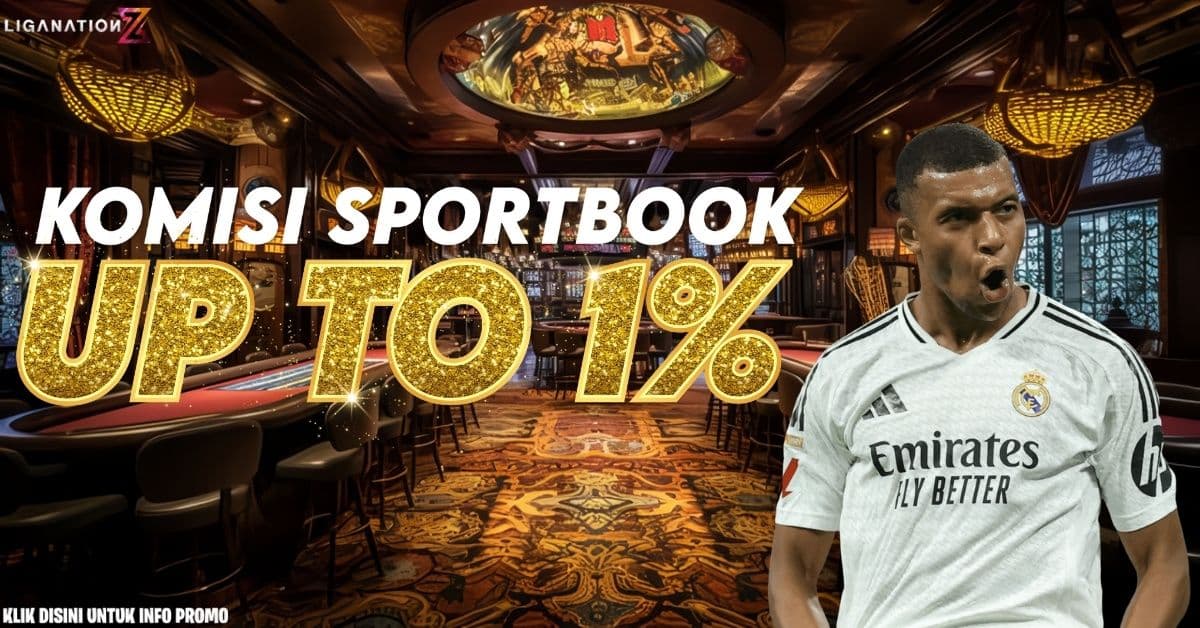 Promo BONUS KOMISI MINGGUAN SPORTBOOK UP TO 1%