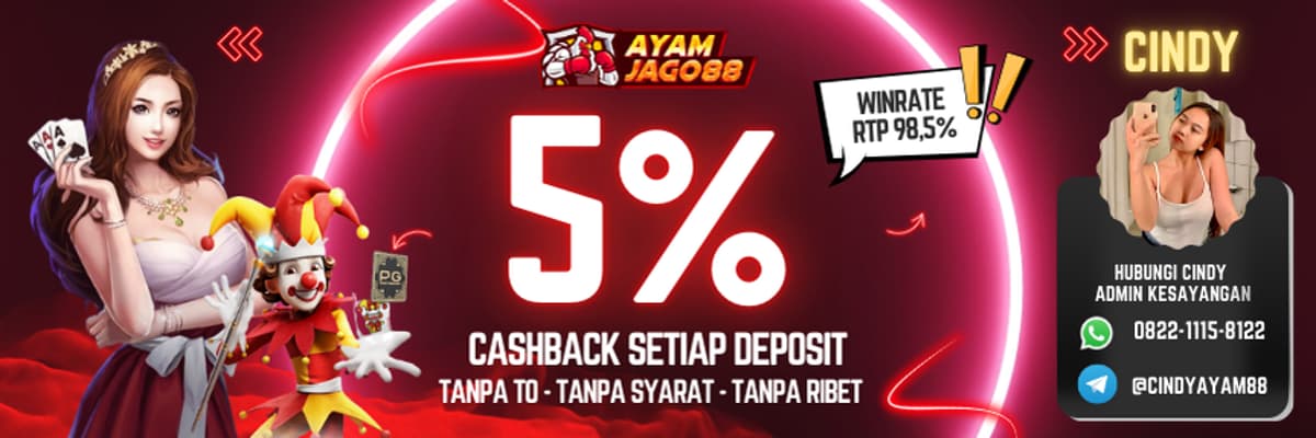cashback setiap deposit Banner