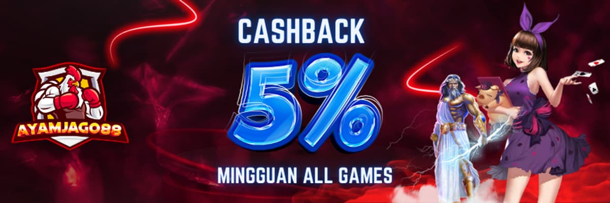 Cashback 5% Mingguan All Games
