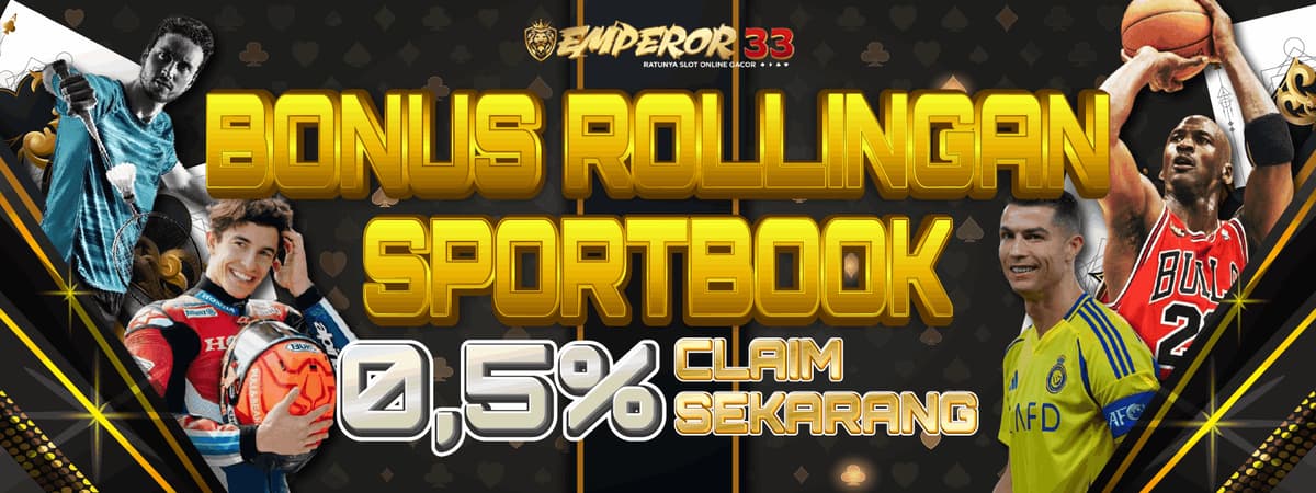Promo BONUS ROLLINGAN SPORTBOOK 0,5%